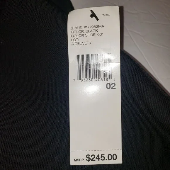 DKNY Black Sleeveless Dress Womens Size 2  NEW - Picture 7 of 8